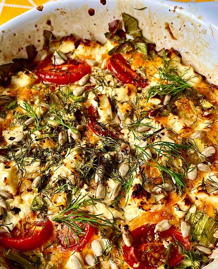 Harissa Baked Pak Choi