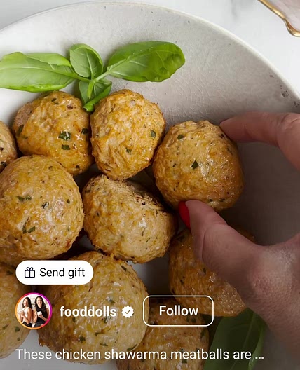 Chicken Shawarma Meatballs