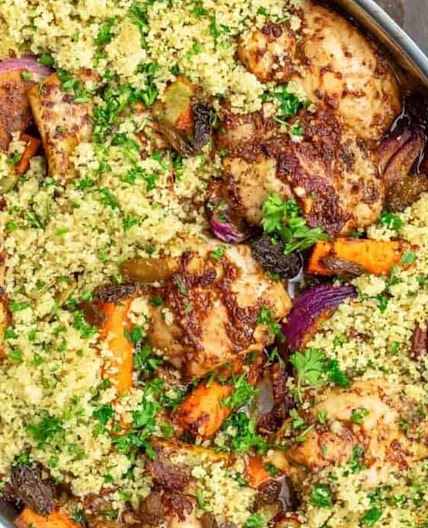MOROCCAN STYLE CHICKEN WITH COUSCOUS