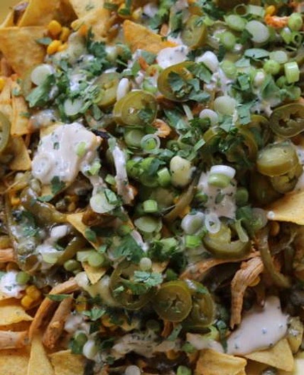 Buffalo chicken nachos (new)