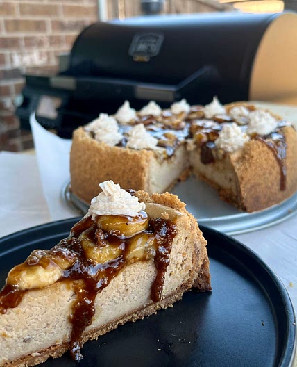 Smoked Banans Foster Cheesecake 