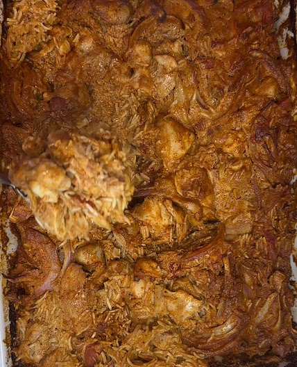 Tray bake chicken curry