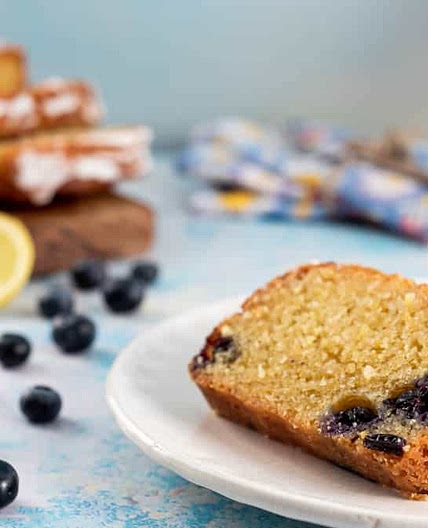 Easy Lemon and Blueberry Drizzle Cake Recipe