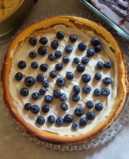 Baked Blueberry cheesecake