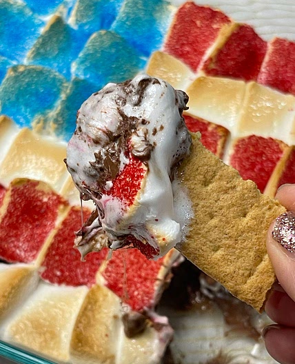 American Flag S’mores Dip 