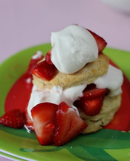 Strawberry Shortcake With Buttermilk Whipped Cream