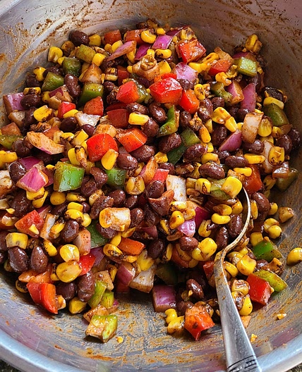 Black Bean and Corn Salad with Picante Sauce