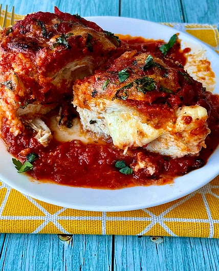 Cheesy Mozzarella Chicken breasts 