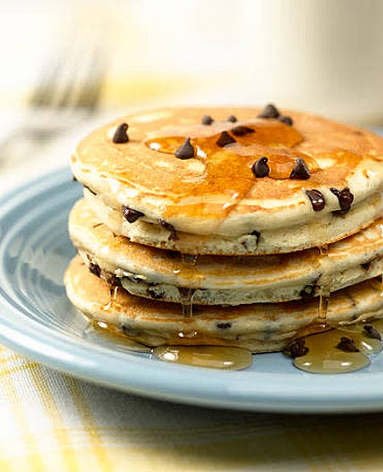 Homemade Chocolate Chip Pancakes