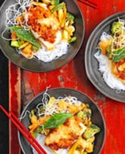 Fisch mit Curry-Kruste