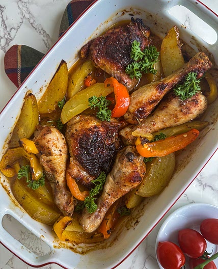 Mediterranean Baked Chicken Dinner