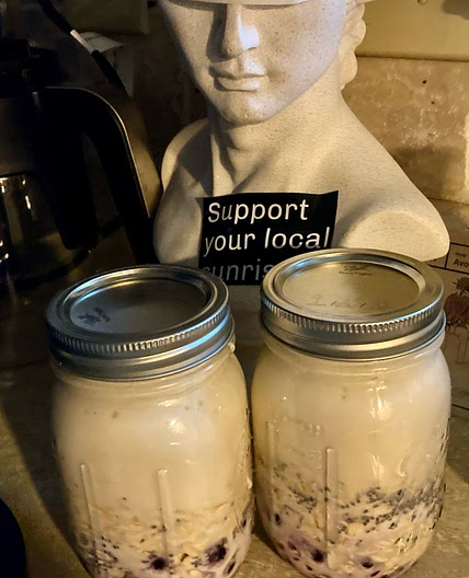 Mixed Berry Overnight Protein Oats