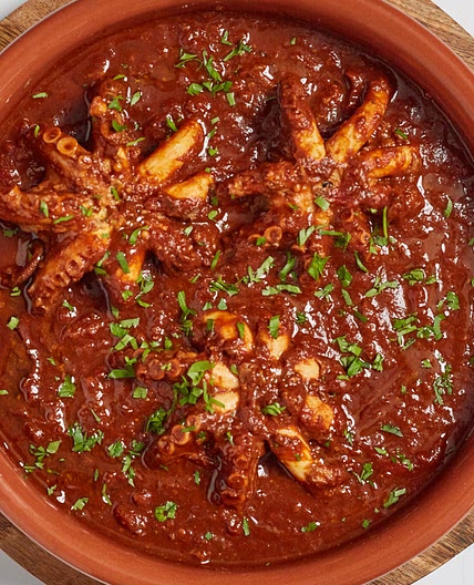 Polipetti affogati – Neapolitan octopus and tomato stew
