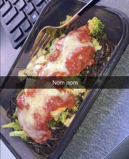 Chicken and Broccoli Soybean Spaghetti