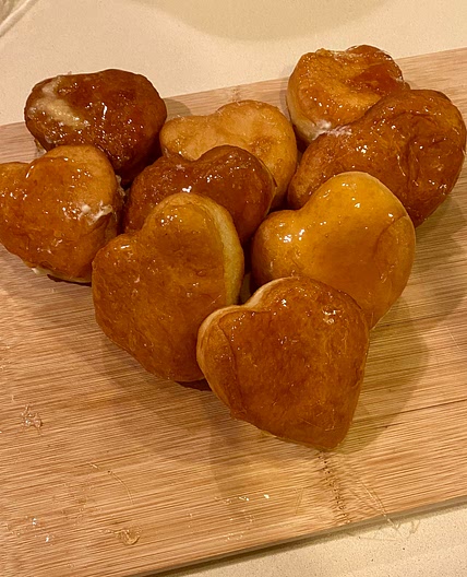 Heart Crème Brûlée Donuts