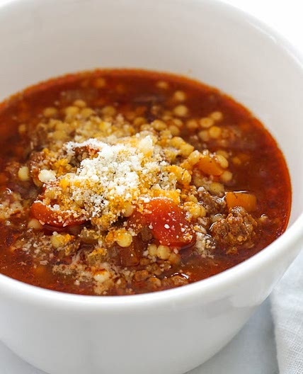 Beef, Tomato and Acini di Pepe Soup (Instant Pot, Slow Cooker + Stove Top)