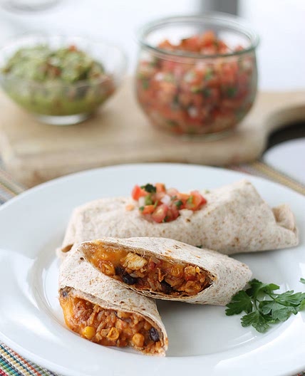 On-the-Go Chicken Burritos