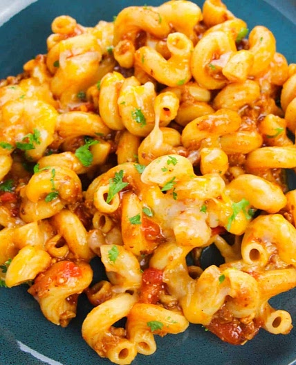 Beef Enchilada Pasta