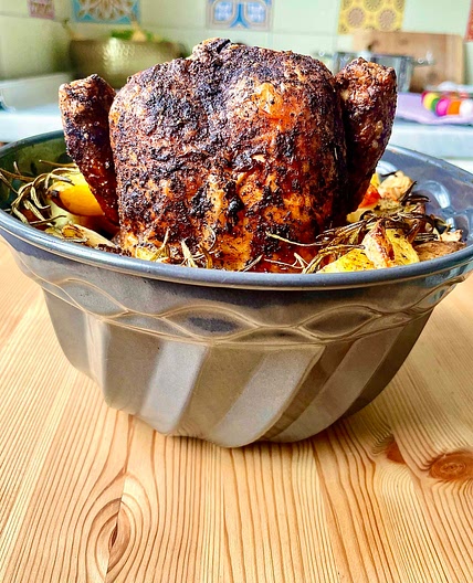 Bundt Pan Roast Chicken 