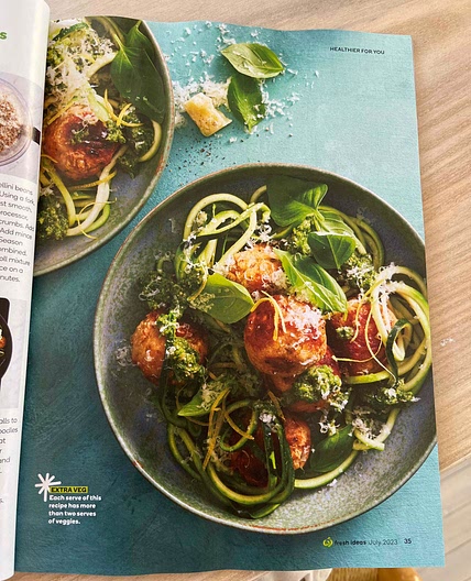 Chicken Meatballs with Zucchini Noodles