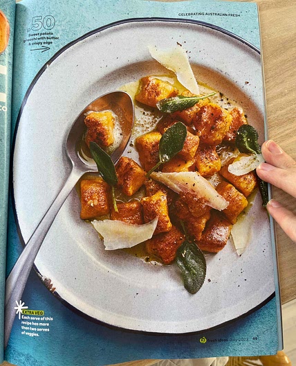Sweet potato gnocchi with butter & crispy sage