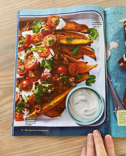 Loaded sweet potato wedges