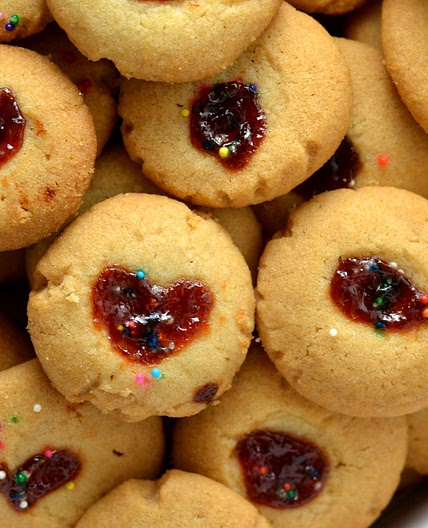 Mantecaditos (Puerto Rican Thumbprint Cookies)