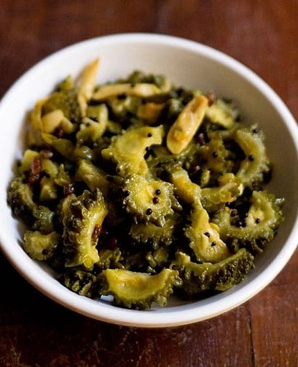 Bitter Gourd Pickle | Bitter Melon Pickle (Karela Pickle)