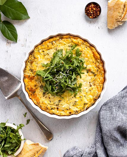 Potato Egg Casserole with Gruyere and Herbs