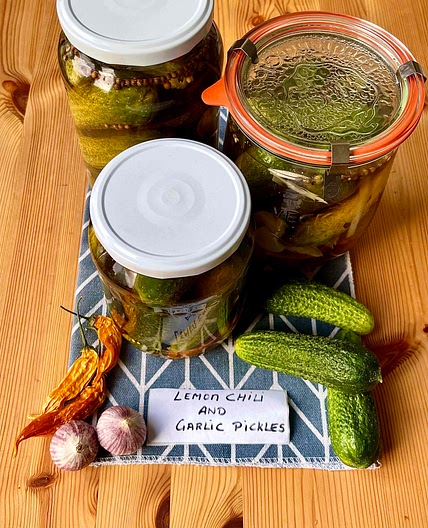 Lemon Chili and Garlic Pickles 