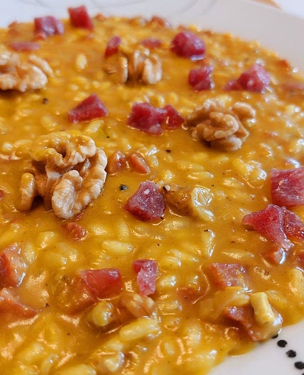 Risotto - Pumpkin, gorgonzola Italian sausage and walnuts