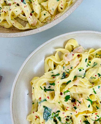 Tagliatelle With Salmon And Lemon