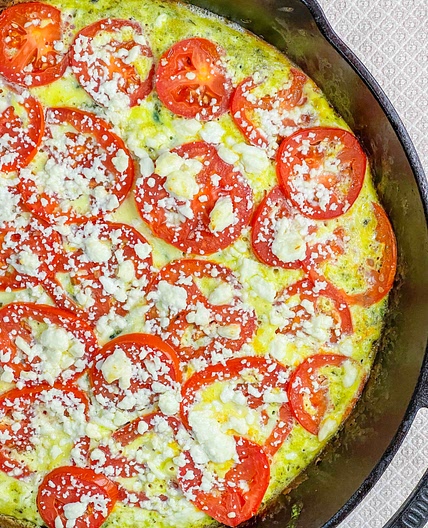 Barilla’s Basil Pesto and Tomato Fritatta 