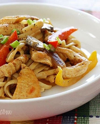 Cajun Chicken Pasta on the Lighter Side