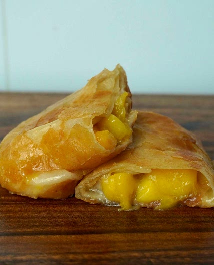 Nectarine pie burrito