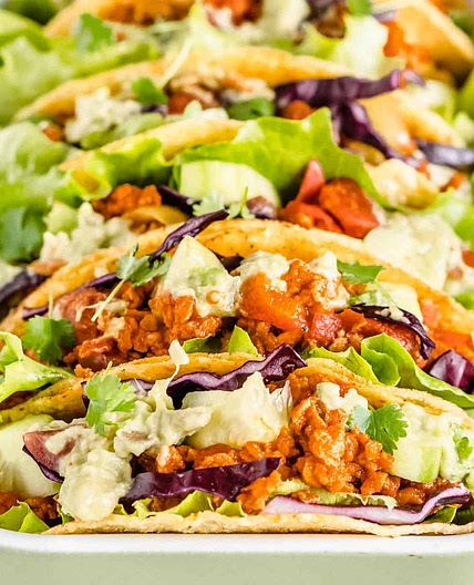 Vegan TVP Tacos