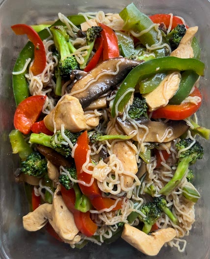 Chicken Konjac Noodle Stir Fry