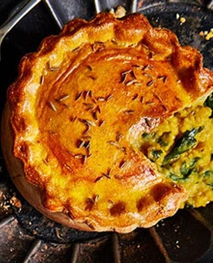 Spiced Lentil & Spinach Pies