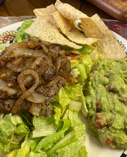 Guacamole Burger Salad