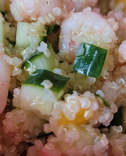 Salade quinoa et crevette