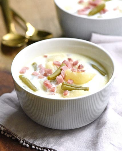 Ham Green Bean and Potato Soup