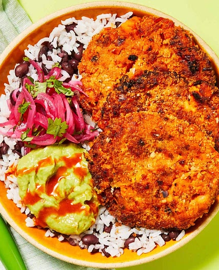 Vegan Mexican spiced sweet potato cakes