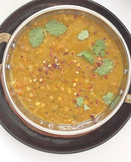 Curried red lentil soup