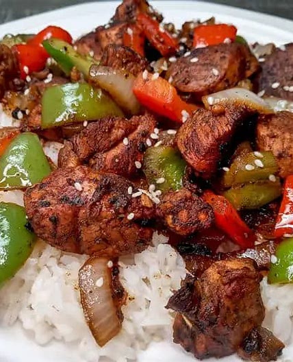 Low Sodium Pepper Chicken Stir Fry