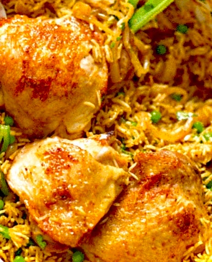 Easy Braised Chicken & Rice