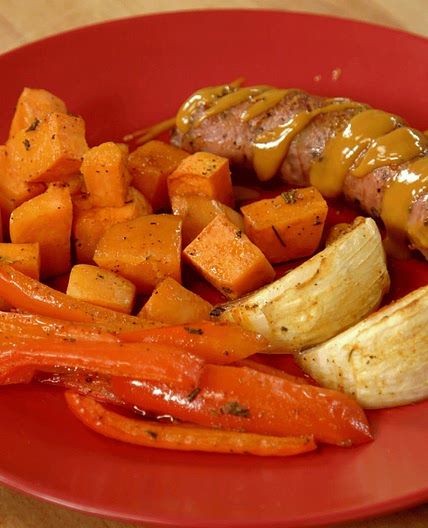 Roasted Turkey Sausage & Vegetables
