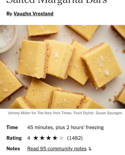 Margarita Bars