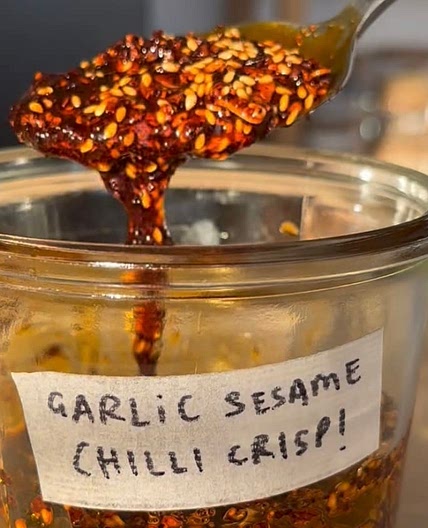 Crispy Garlic and Sesame Chilli Oil
