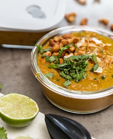Creamy Red Lentil & Almond Butter Curry