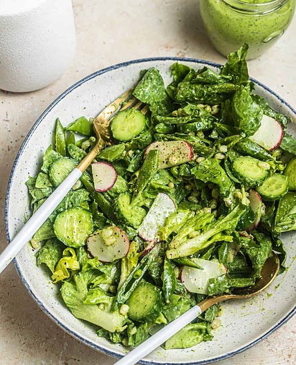 Butter Lettuce Green Goddess Salad